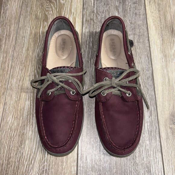Sperry Womens US Size 8 Koifish Grape Red Top Sider Boat Shoes STS81356 Low Top - Picture 4 of 11